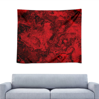 Red Blood Print Tapestry