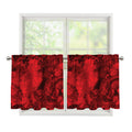 Red Blood Print Tier Curtains