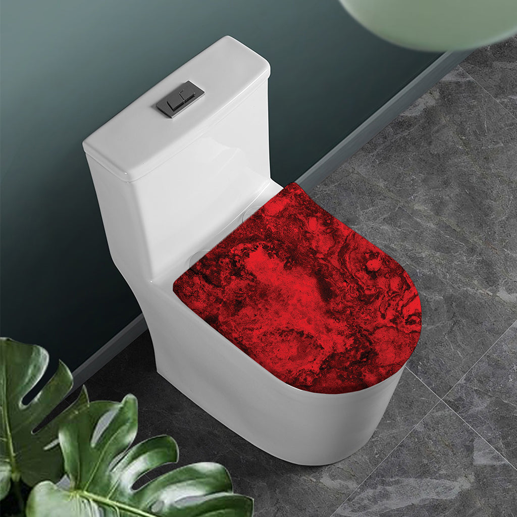 Red Blood Print Toilet Lid Cover