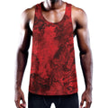 Red Blood Print Men's Workout Tank Top
