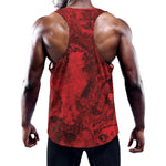 Red Blood Print Training Tank Top