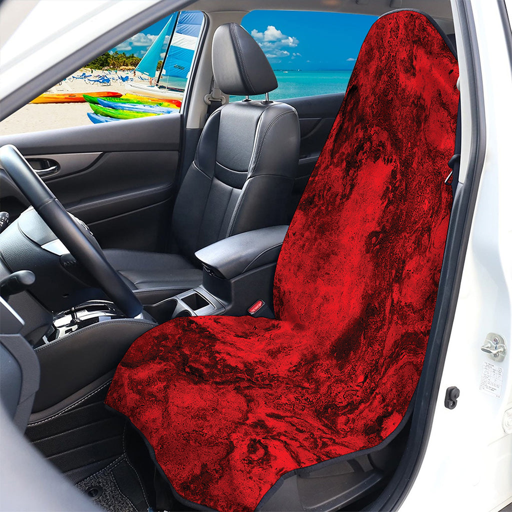 Red Blood Print Waterproof Car Seat Cover