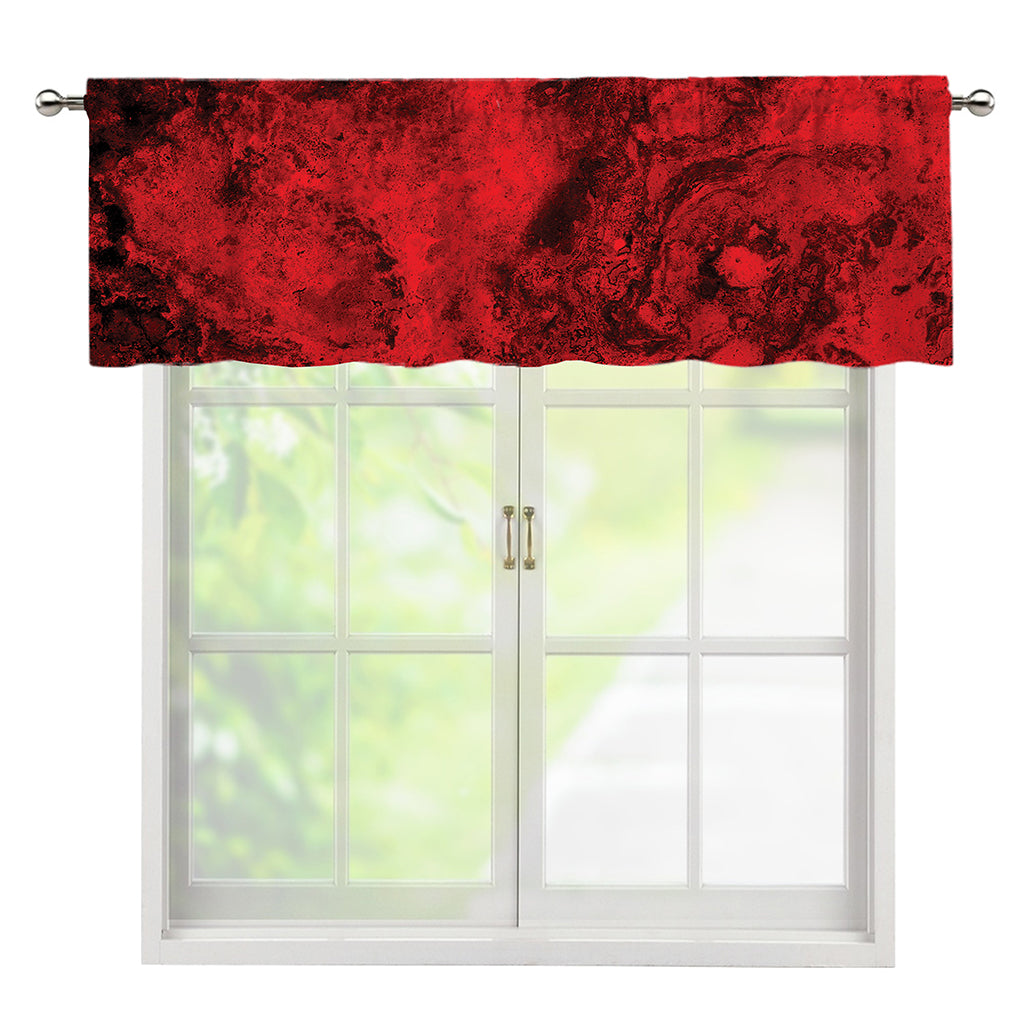 Red Blood Print Window Valance
