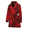 Red Blood Print Women's Bathrobe