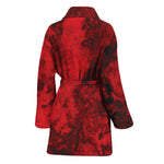 Red Blood Print Women's Bathrobe