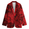 Red Blood Print Women's Blazer