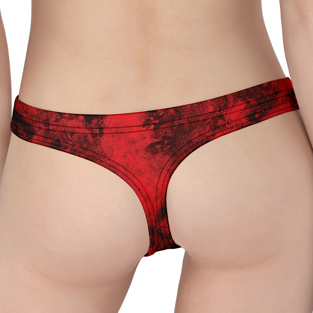 Red Blood Print Women's Thong