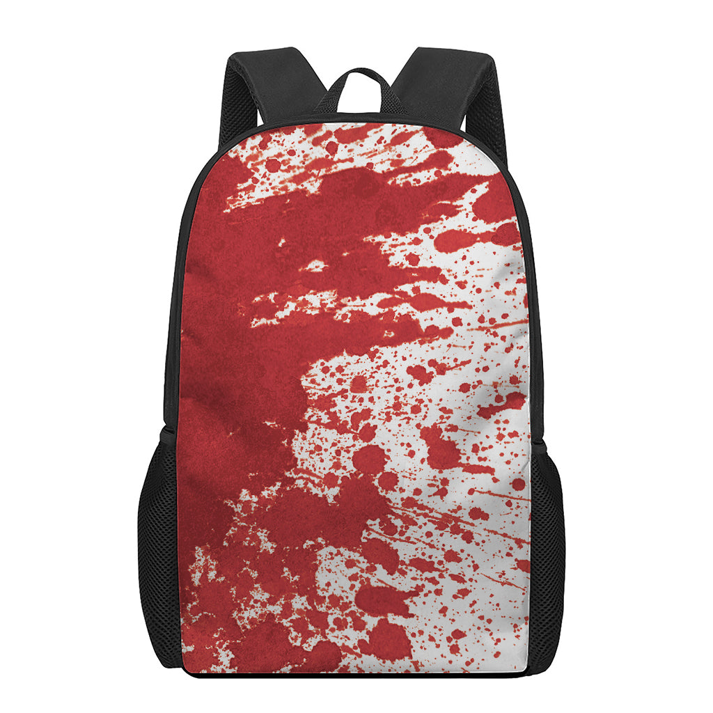Red Blood Stains Print 17 Inch Backpack