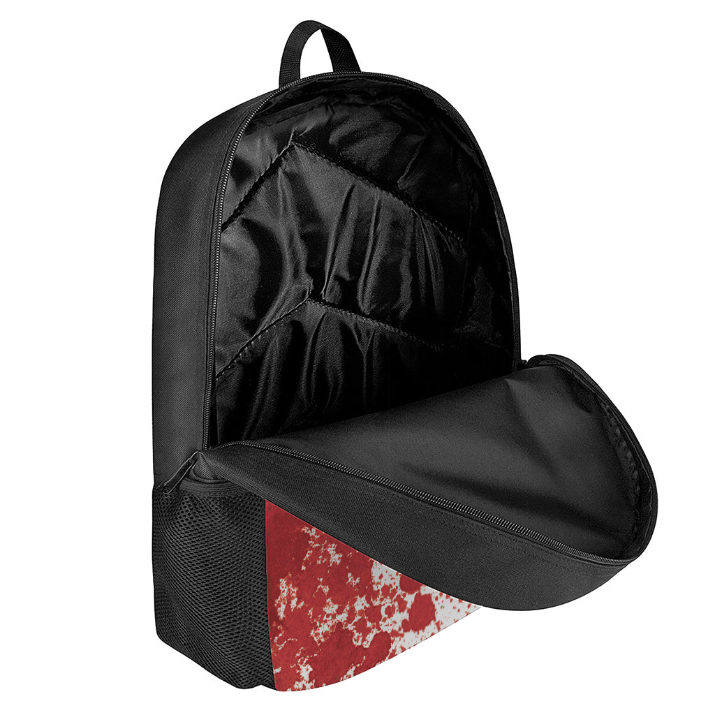 Red Blood Stains Print 17 Inch Backpack