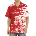 Red Blood Stains Print Aloha Shirt