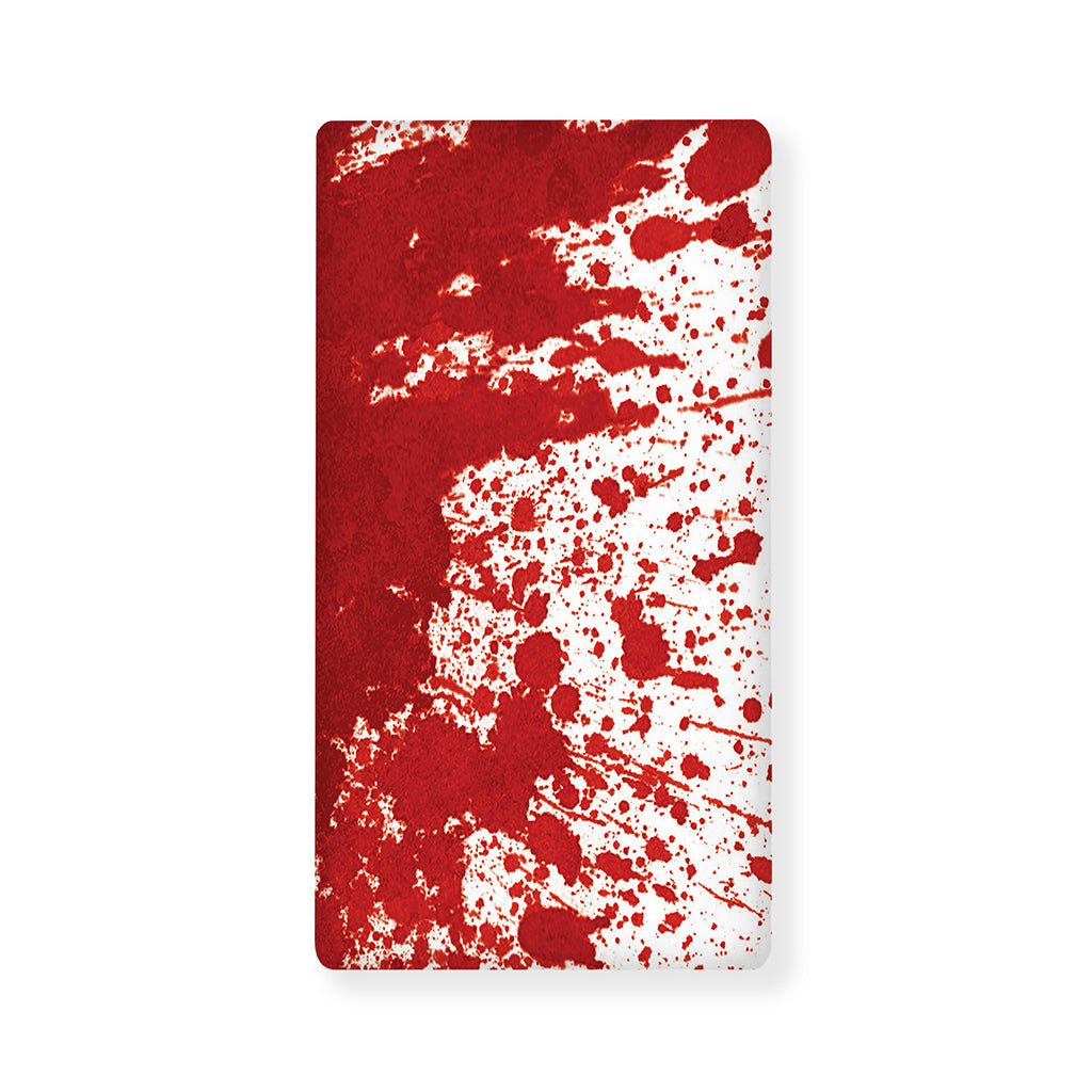 Red Blood Stains Print Baby Crib Sheet