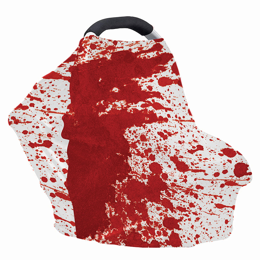 Red Blood Stains Print Baby Seat Cover