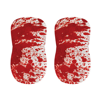 Red Blood Stains Print Bar Stool Covers