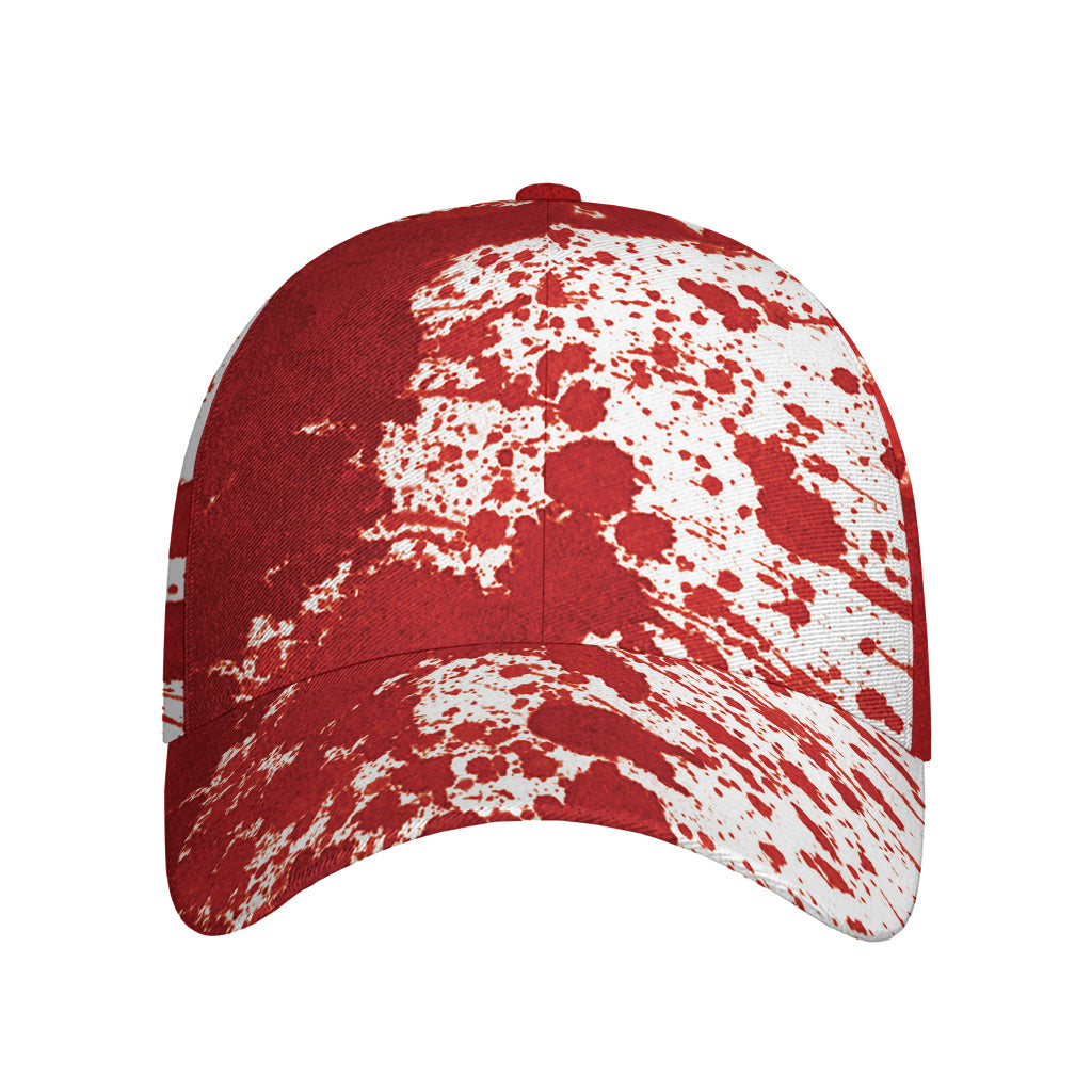 Red Blood Stains Print Baseball Cap