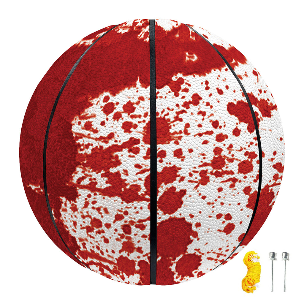 Red Blood Stains Print Basketball