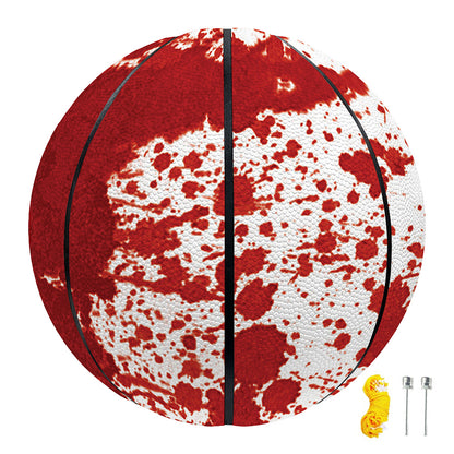 Red Blood Stains Print Basketball
