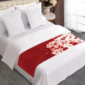 Red Blood Stains Print Bed Runner