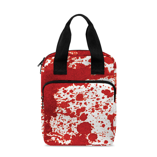 Red Blood Stains Print Bible Tote Bag