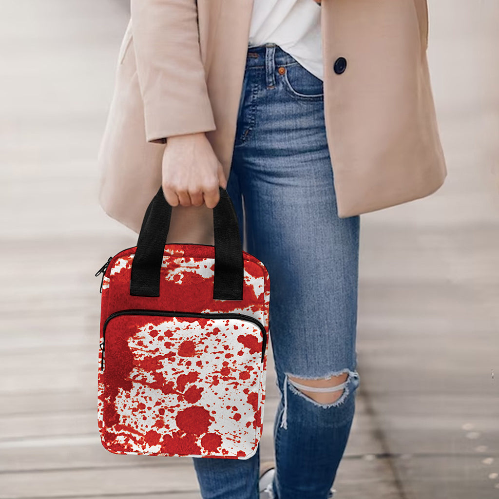 Red Blood Stains Print Bible Tote Bag