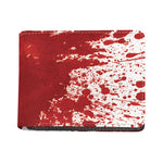 Red Blood Stains Print Bifold Wallet