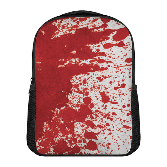 Red Blood Stains Print Casual Backpack