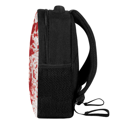 Red Blood Stains Print Casual Backpack
