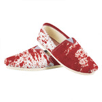Red Blood Stains Print Casual Shoes