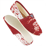 Red Blood Stains Print Casual Shoes