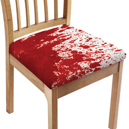 Red Blood Stains Print Chair Cushion Cover