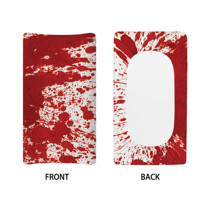 Red Blood Stains Print Changing Pad Cover