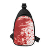 Red Blood Stains Print Chest Bag