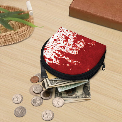 Red Blood Stains Print Coin Purse
