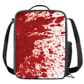 Red Blood Stains Print Crossbody Lunch Bag