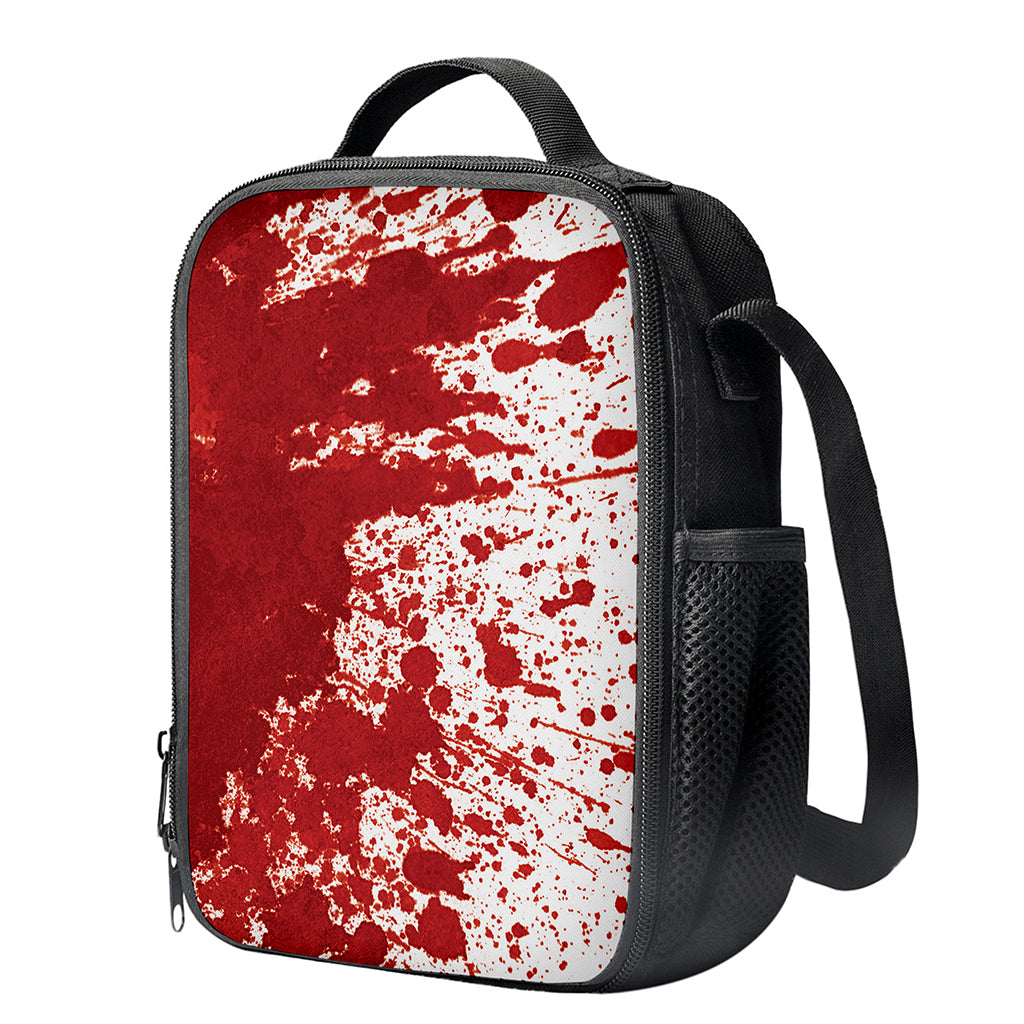 Red Blood Stains Print Crossbody Lunch Bag