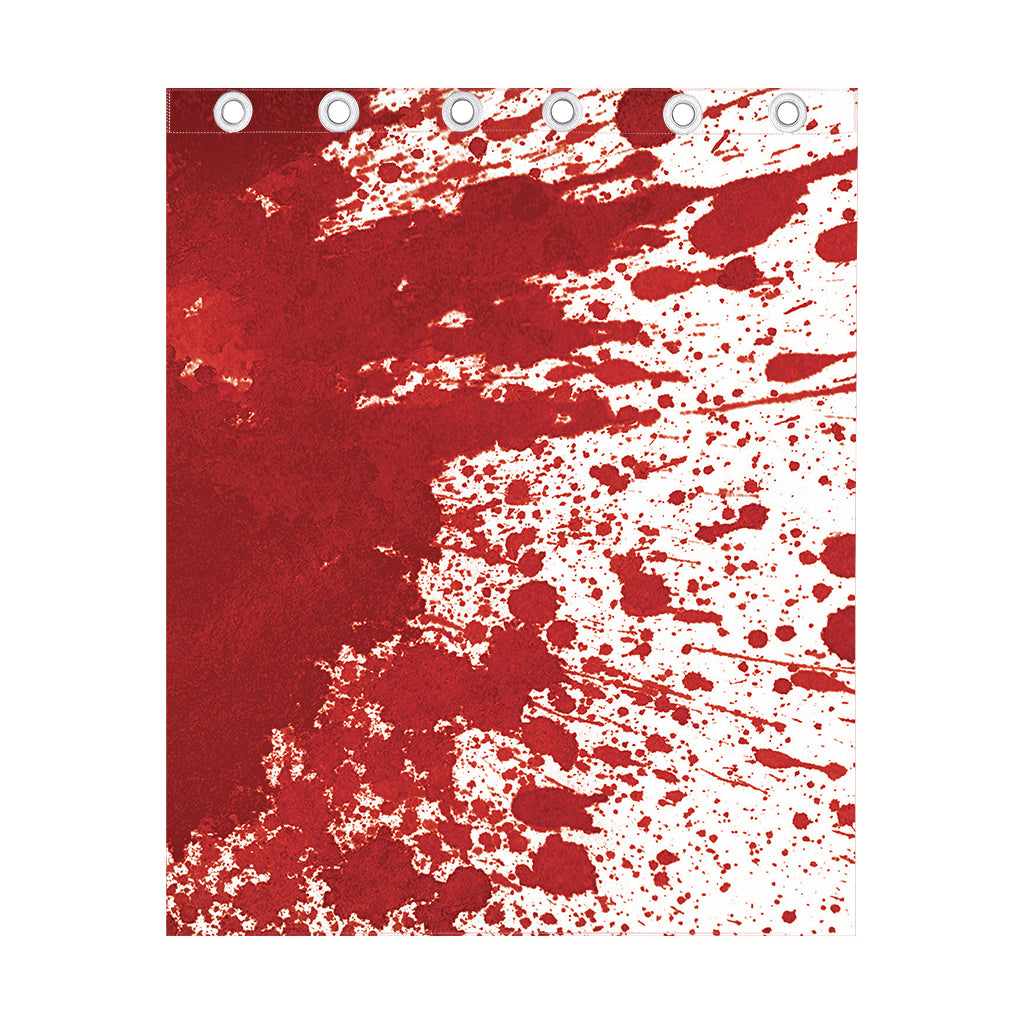 Red Blood Stains Print Curtain