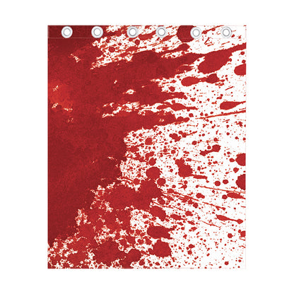 Red Blood Stains Print Curtain