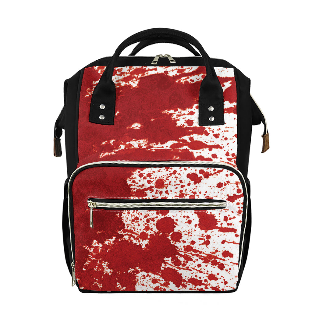 Red Blood Stains Print Diaper Bag