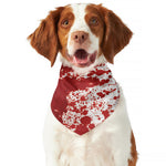 Red Blood Stains Print Dog Bandana