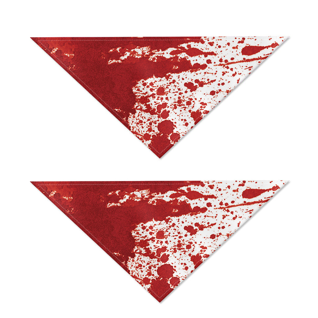 Red Blood Stains Print Dog Bandana