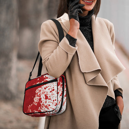 Red Blood Stains Print Double Strap Bible Bag
