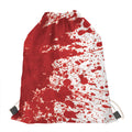 Red Blood Stains Print Drawstring Bag