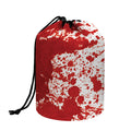 Red Blood Stains Print Drawstring Makeup Bag