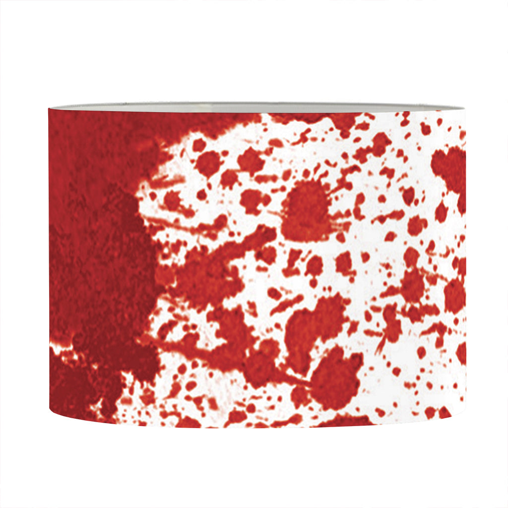 Red Blood Stains Print Drum Lamp Shade