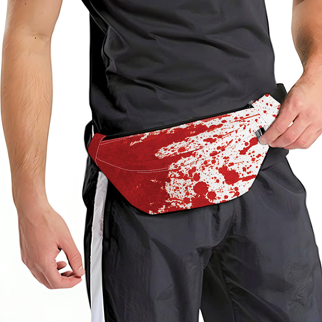 Red Blood Stains Print Fanny Pack