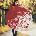 Red Blood Stains Print Foldable Umbrella