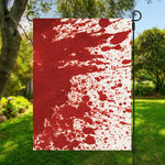 Red Blood Stains Print Garden Flag