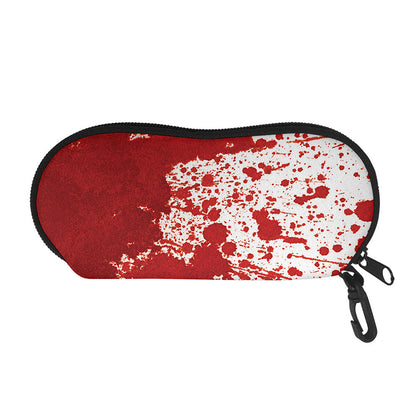 Red Blood Stains Print Glasses Case