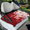 Red Blood Stains Print Golf Cart Seat Cover