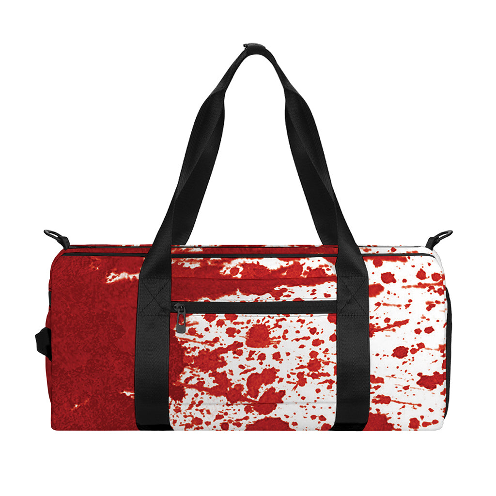 Red Blood Stains Print Gym Bag