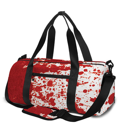Red Blood Stains Print Gym Bag